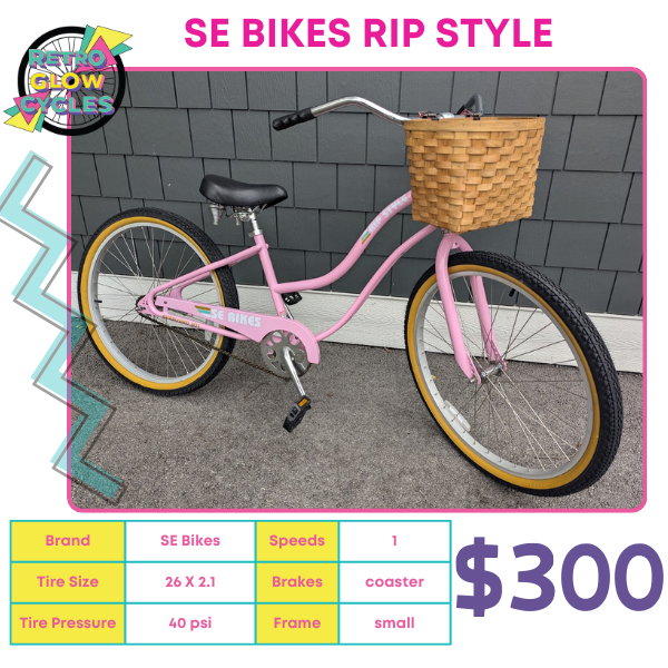 SE Bikes Rip City Cruiser 26" Pink