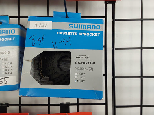 Shimano Cassette Sprocket, 8SP, 11-34, Black