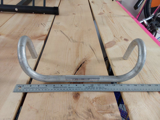 USED "specialized" silver road bike handlebars