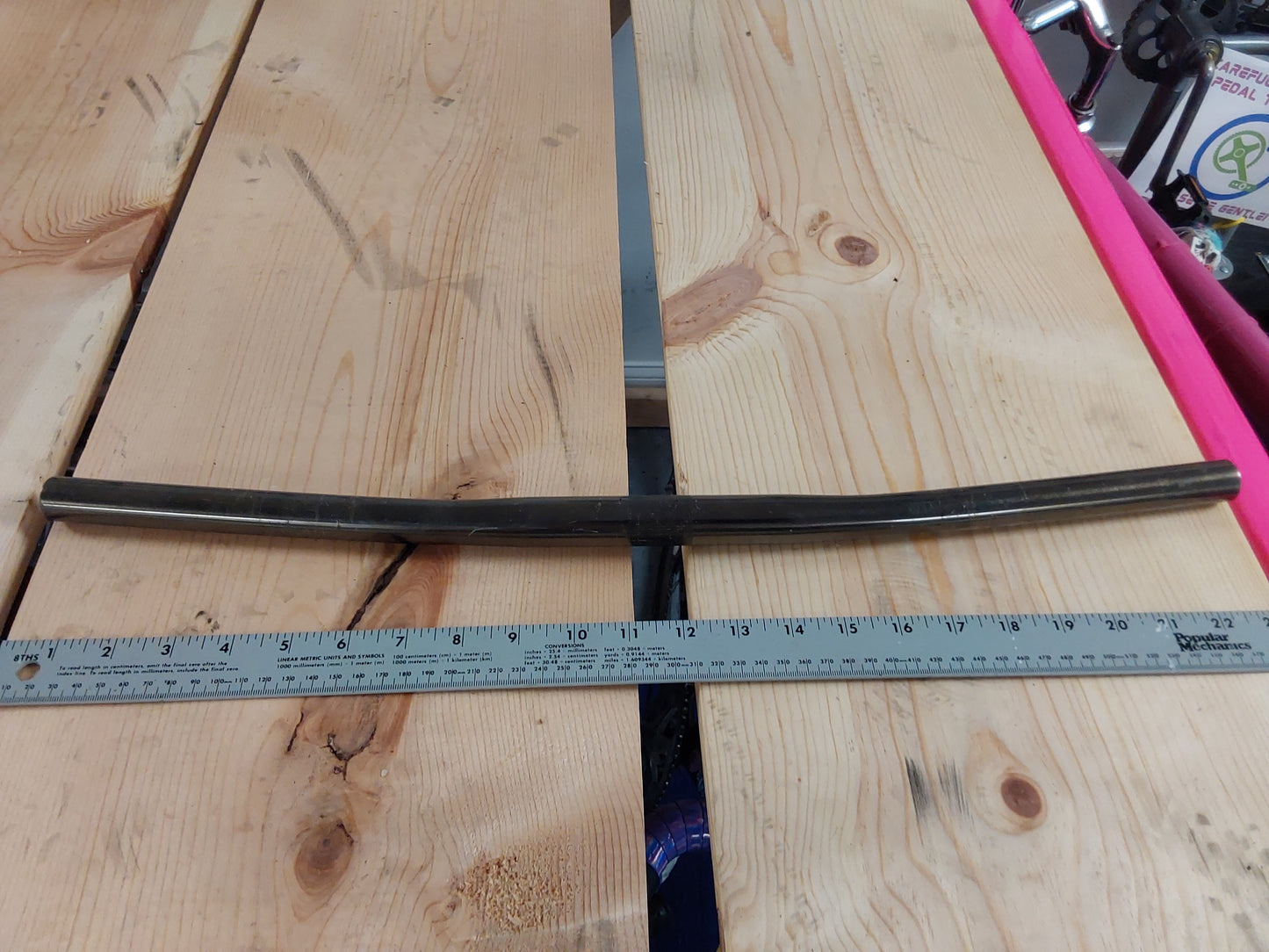Unbranded dark gray mountain bike style handlebars