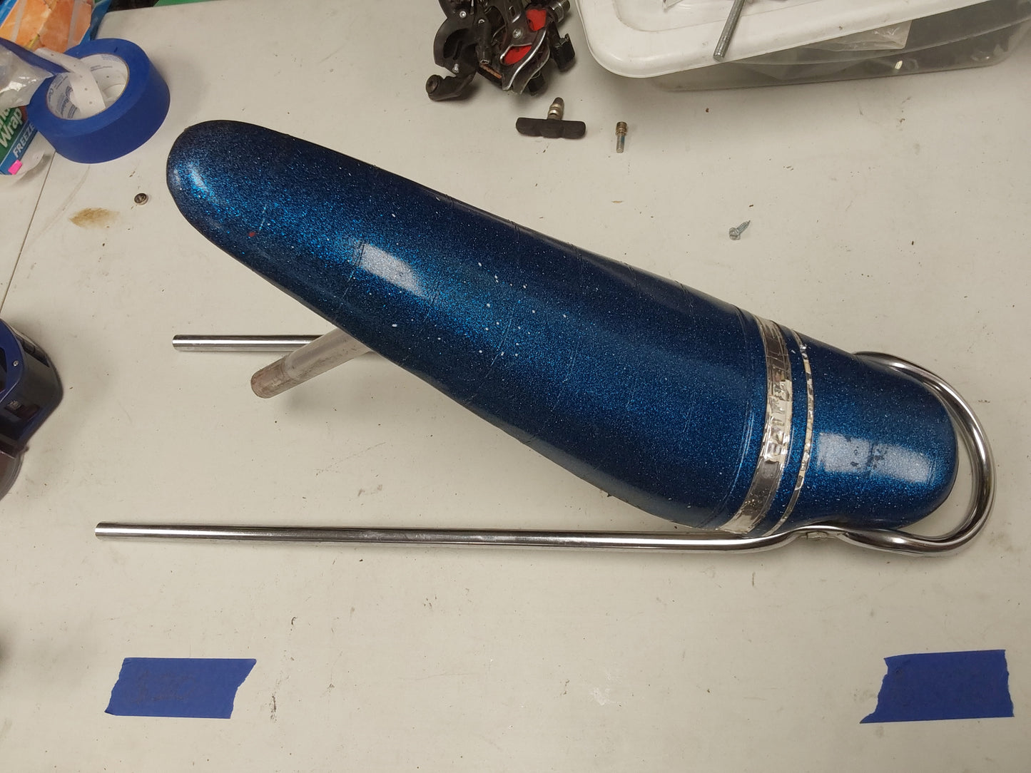 Vintage Schwinn sparkly blue banana seat