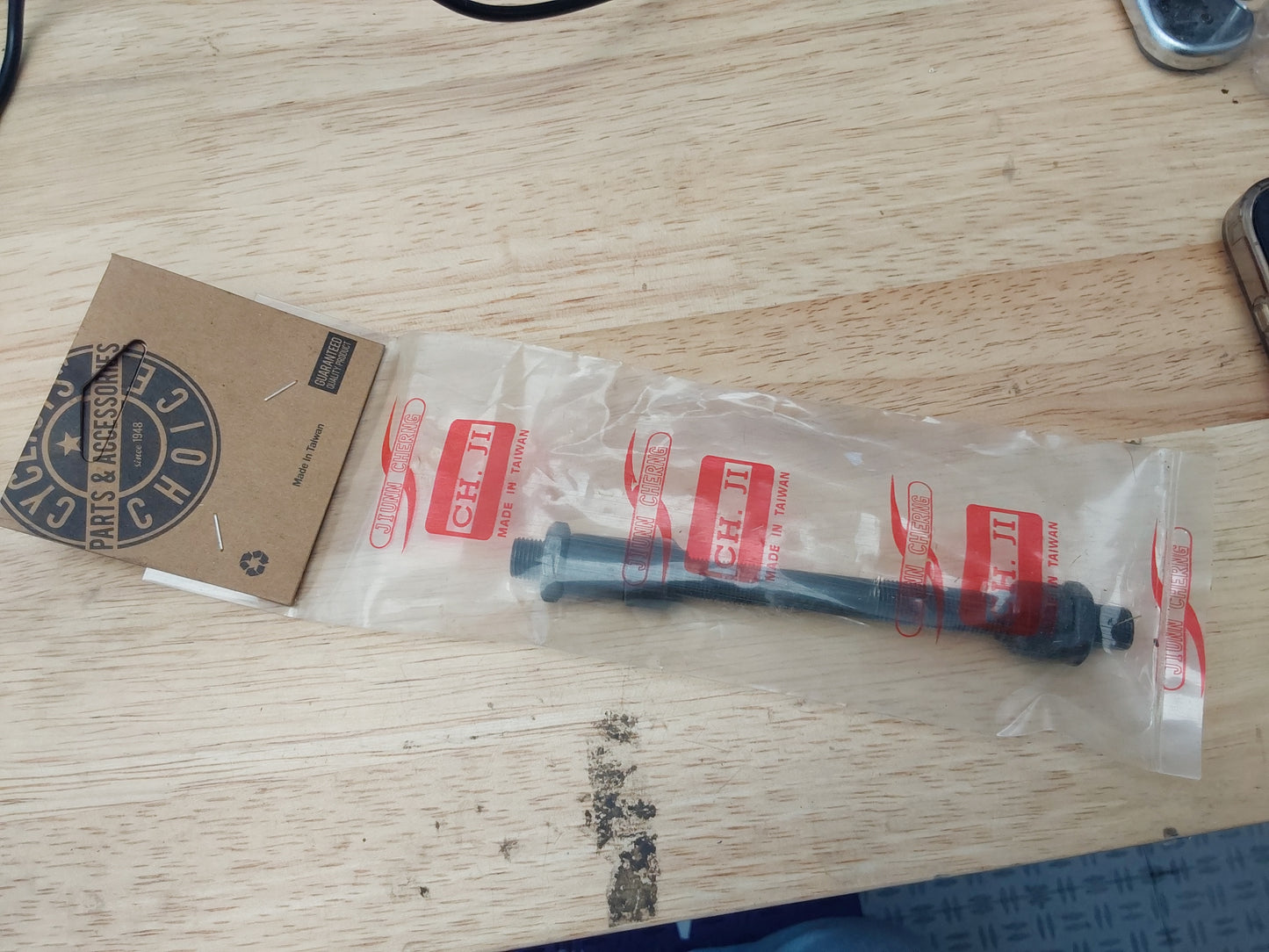 REAR AXLE SET CROMO Q/R 10x1x145mm