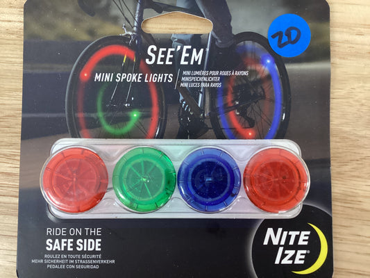 Nite Ize Mini Spoke Lights 4 pack