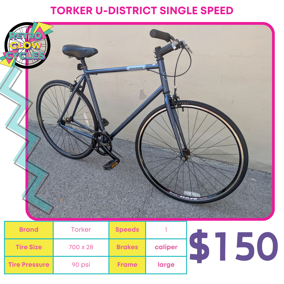 Torker U-District Single Speed Bike